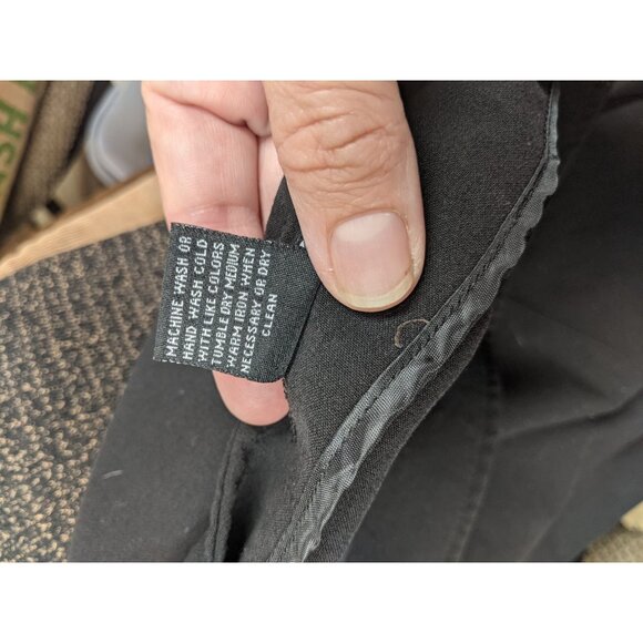 Larry Levine Size 14 Skirt Black Aline Knee Length Stretch - Picture 5 of 5